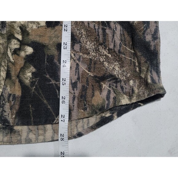 Vintage Ozark Trail Chamois Flannel Shirt Small Mossy Oak Breakup Tree Camo EUC - Picture 5 of 6